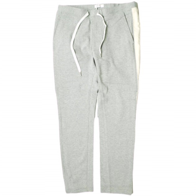 新品 e JEANS イージーンズ TAPERED EASY PANTS 岡山児島 サイドラインスウェットパンツ e821-001 2 Light Gray 定価20,900円 g17443拍卖