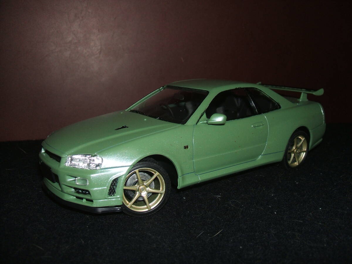 FUJIMI フジミ模型 1/24 日産スカイライン 2ドア 2600 GT-R(BNR34)完成品 NISSAN SKYLINE 2DOOR GT-R ニッサン スカG 拍卖