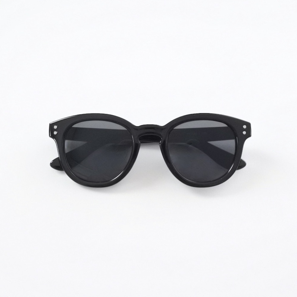 サングラス ボスリントン スモーク BLACK 黒縁 ブラックフレーム 男女兼用 メンズ レディース拍卖