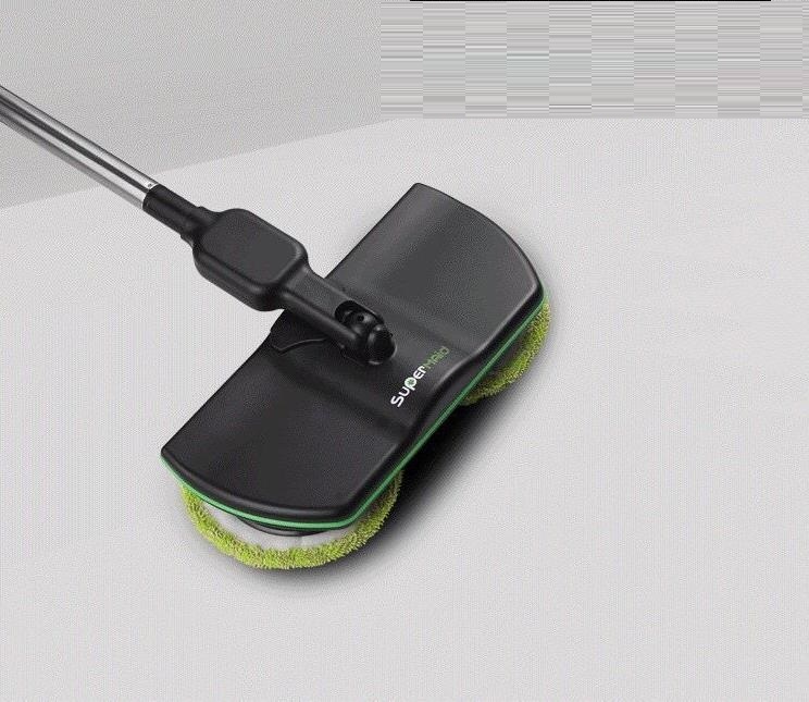 人気品電動 コードレスモップ クリーナー 充電式 電動モップ ワイパー 水拭き 空拭き マイクロファイバー 雑巾 自動回転 掃除機拍卖