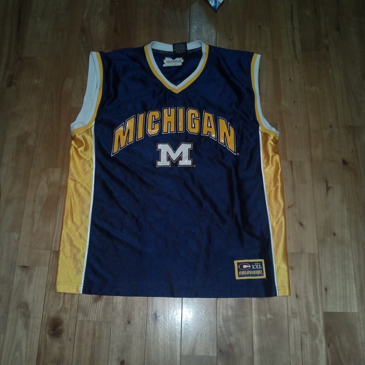 バスケ ゲームシャツ ミシガン XXL タンクトップ ノースリーブ拍卖