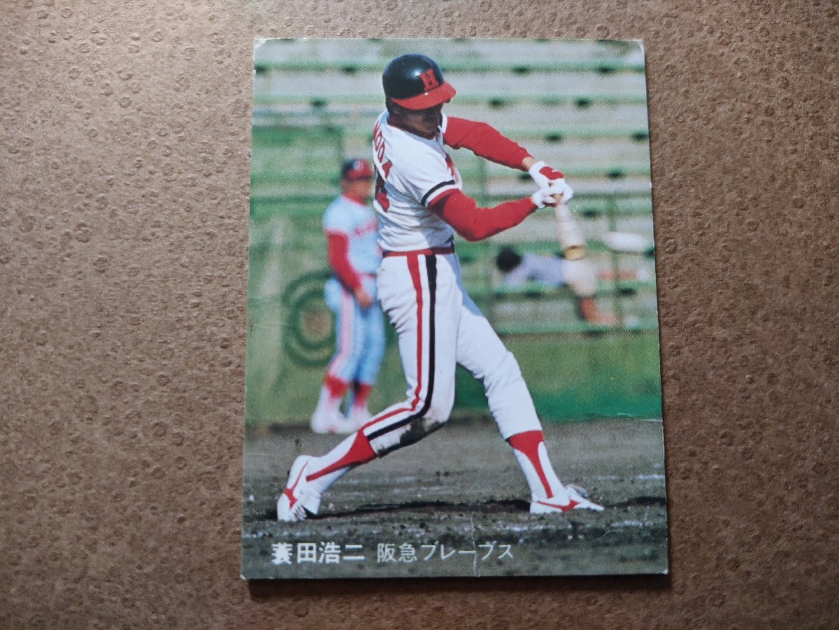 簑田浩二 阪急ブレーブス '81プロ野球カード カルビー拍卖