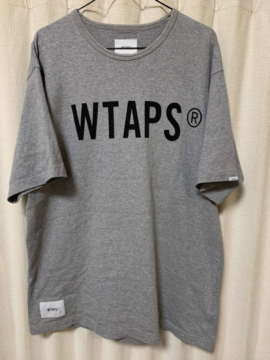 WTAPS BANNER S/S COTTON. TEE Tシャツ 211ATDT-CSM15 GRAY グレー ダブルタップス サイズ3 L拍卖