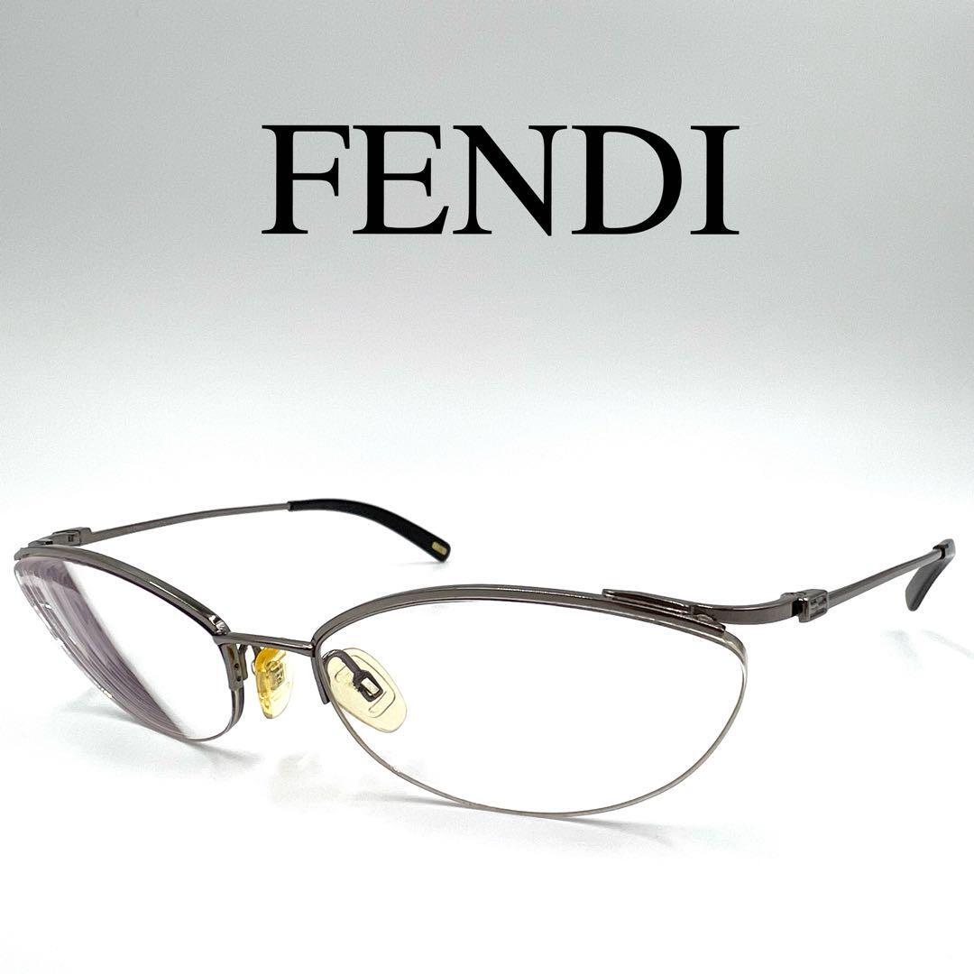 FENDI フェンディ メガネ 度入り VL7374 サイドロゴ ケース付き拍卖