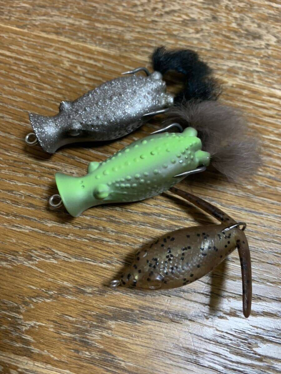 美品 デプス ( deps ) バスターク ( BUSTERK ) MICRO BASIRISKY ( マイクロバシリスキー )☆ 3個セット売り。フロッグ ルアー拍卖