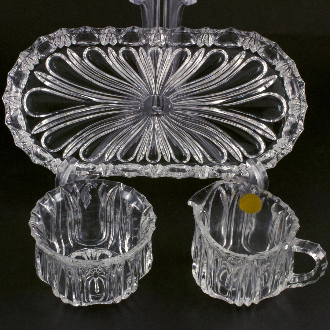 西ドイツ クリスタルガラス ピッチャー他 3点セット 24% PbO 未使用 WS-319-23-24 KAMEI GLASS CO., LTD.拍卖