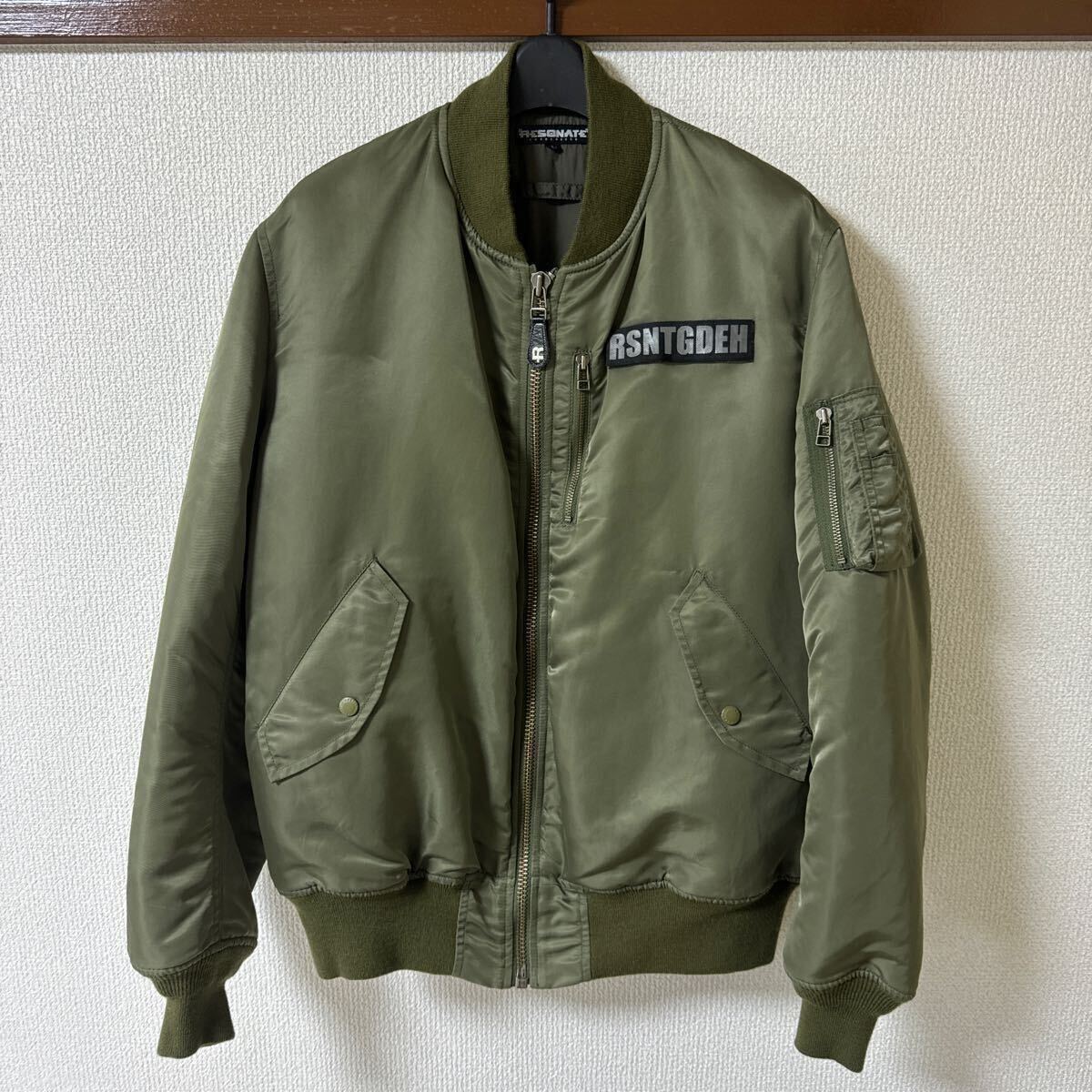 RESONATE GOODENOUGH リゾネイト グッドイナフ MA-1 サイズL 左腕ドット 極美品拍卖