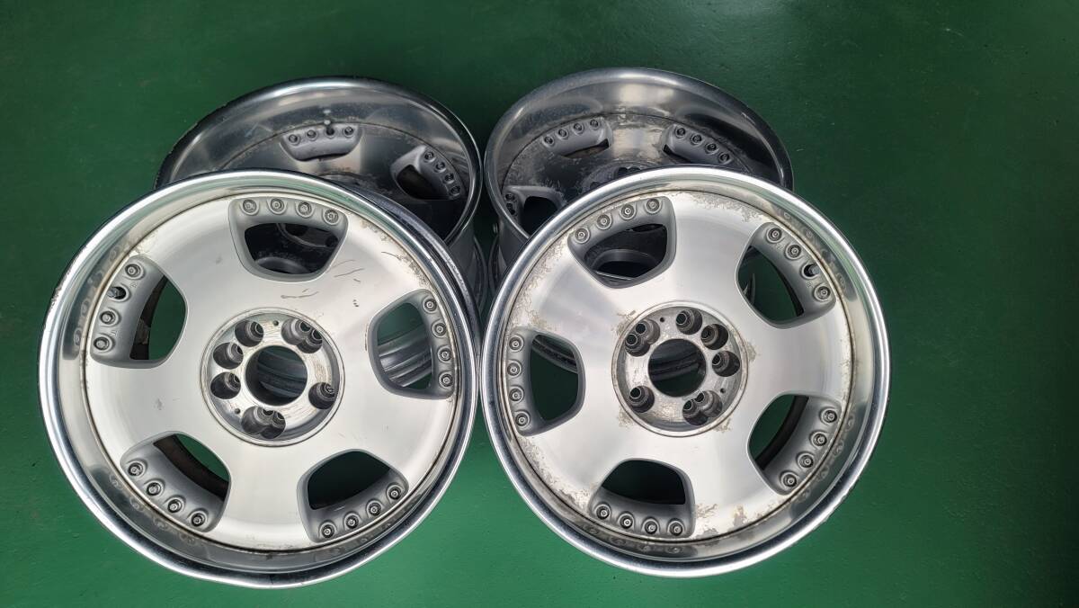 WORK ユーロライン DH◆17インチ IS10(オフセット+10) Rディスク PCD114.3 4/5H◆深リム!13クラウン Y31 セドグロ シーマ GX81 などに拍卖