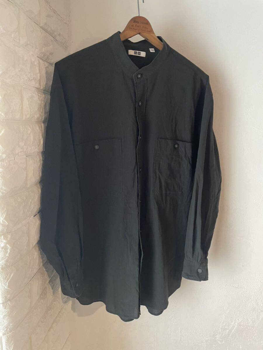 ユニクロ U バンドカラーシャツ 検)ヴィンテージ USA us army リーバイス old 70s 60s y2k 大戦拍卖