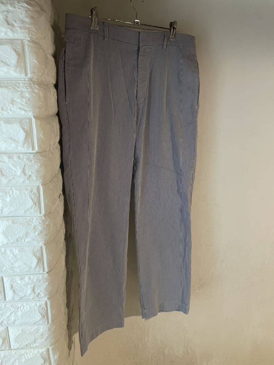 90s〜 jcrew シアサッカー パンツ スラックス イージーパンツ 検)ヴィンテージ USA us army リーバイス old 70s 60s y2k 大戦拍卖