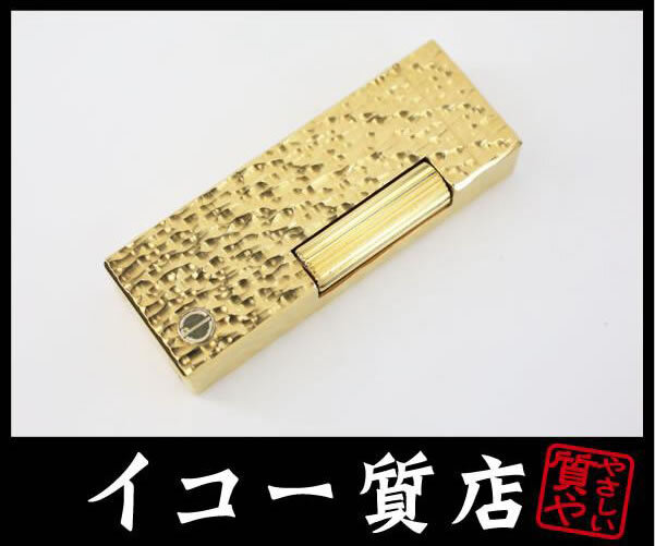 イコー質店 ダンヒル ★希少 着火良好 ローラガスライター RL1413 モザイク柄 ゴールド 美品 RY7193拍卖