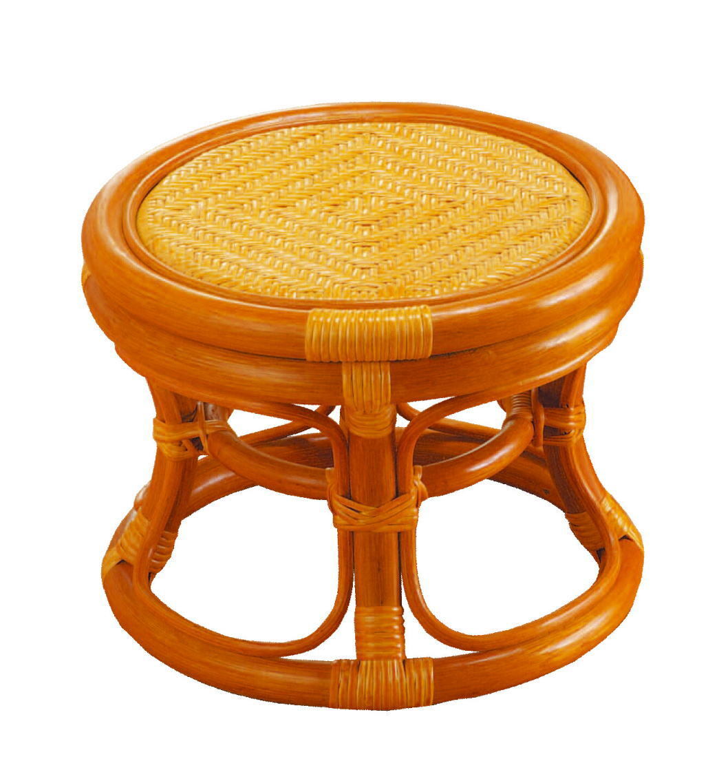 ラタンロースツール 天然籐 コンパクトローチェアST02N<椅子 いす立ち座り 藤 背なしスツール 和風 >拍卖