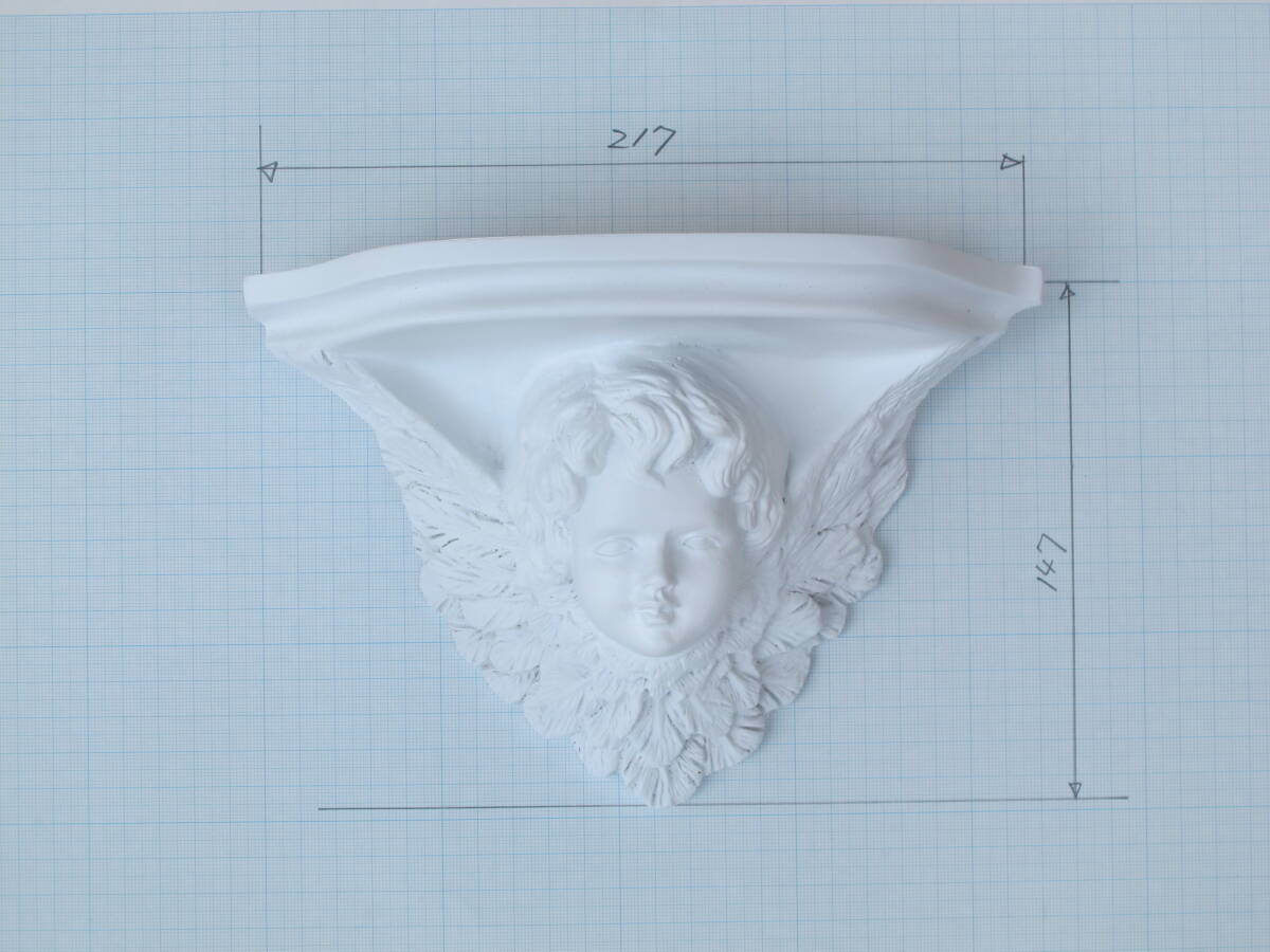 エンゼル壁掛け飾り W21.7cm×H14.7cm×D9cm拍卖