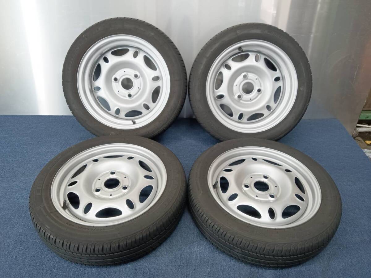 ★8-8.5分山★20年製★ GRENLANDER 145/65R15×2本 175/55R15×2本 スマート純正スチール 15×4J/5.5J +27/-1 3H-112 4本セット E1267拍卖