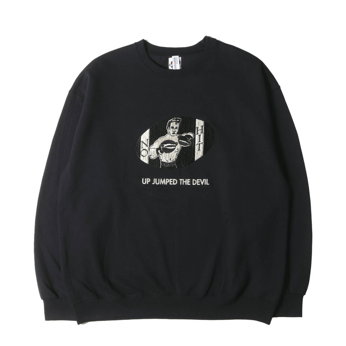 新品 WACKO MARIA ワコマリア スウェット サイズ:XL 23AW RICK WINNER ボクサー刺繍 スウェットシャツ CREW NECK SWEAT SHIRT ブラック拍卖