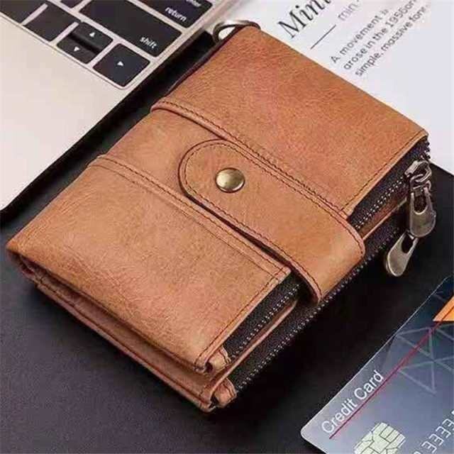ミニ財布 小銭入れ 財布 本革 メンズ 二つ折り 軽量 スキミング防止 軽い財布 大容量 入学祝 コンパクト クリスマス ブラウン拍卖
