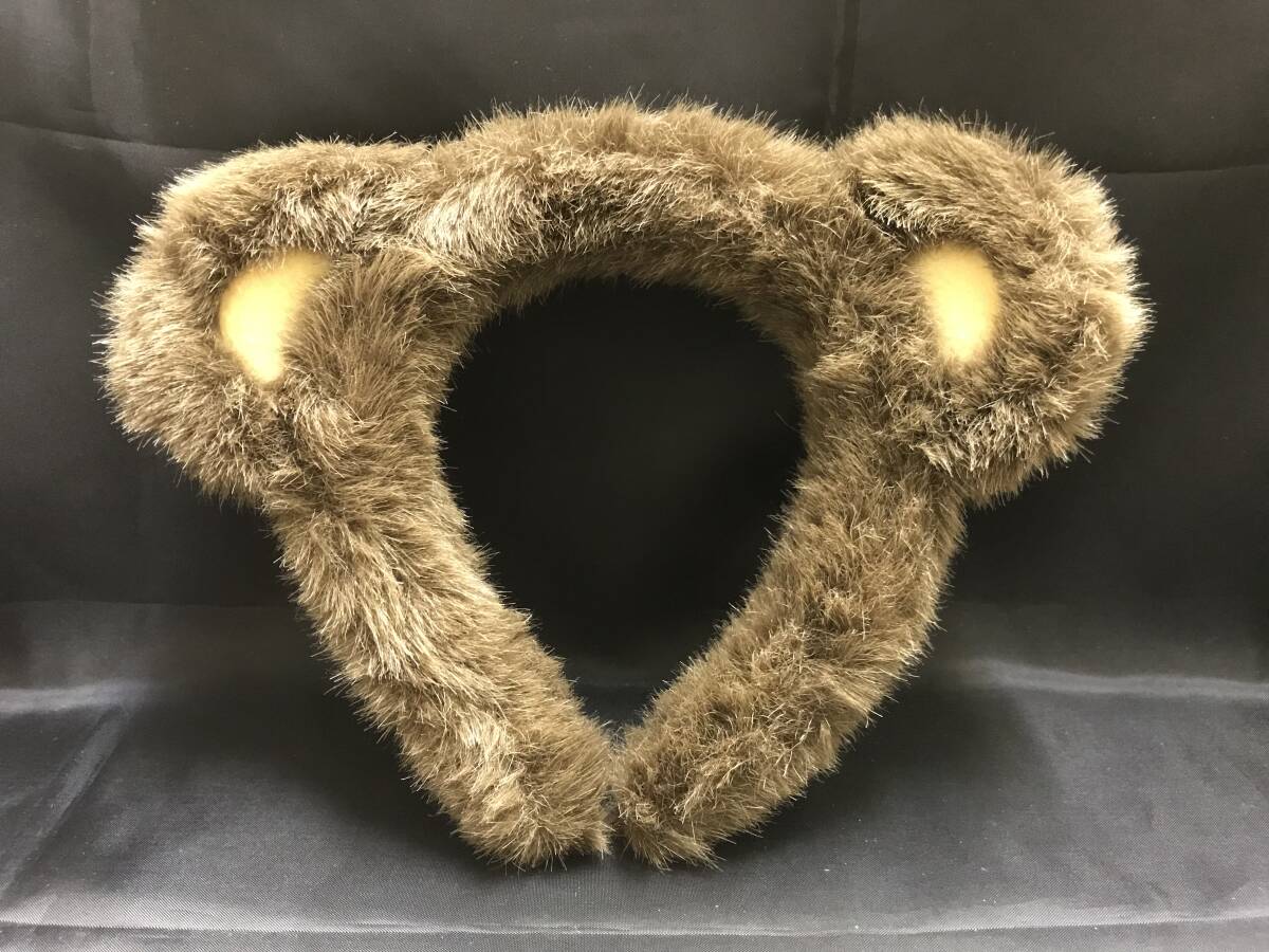 0008‐01 現品のみ くまみみ カチューシャ ブラウン 子供用拍卖