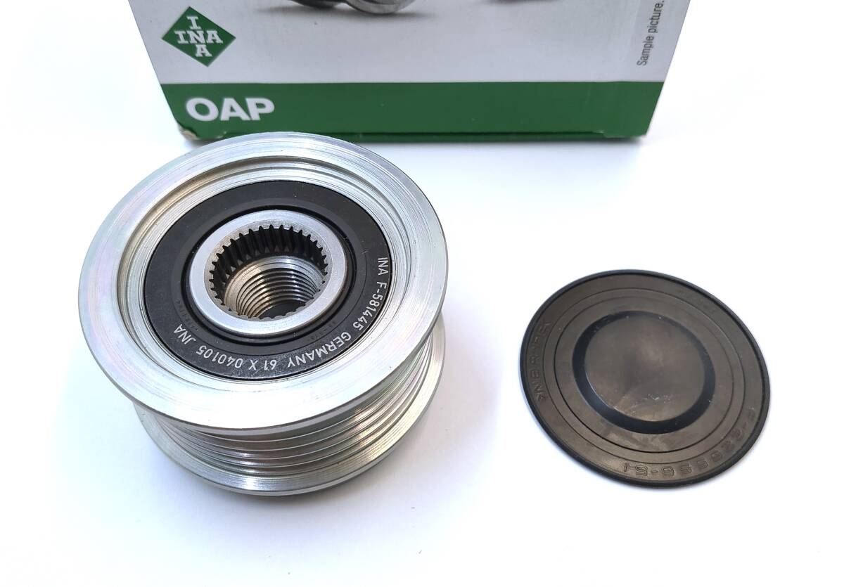 (送料込) アウディ A3 A4 A6 TT・VW BEETLE EOS GOLF(MK5/6) JETTA PASSAT SCIROCCO TIGUAN オルタネータープーリー【ドイツINA製・新品】拍卖