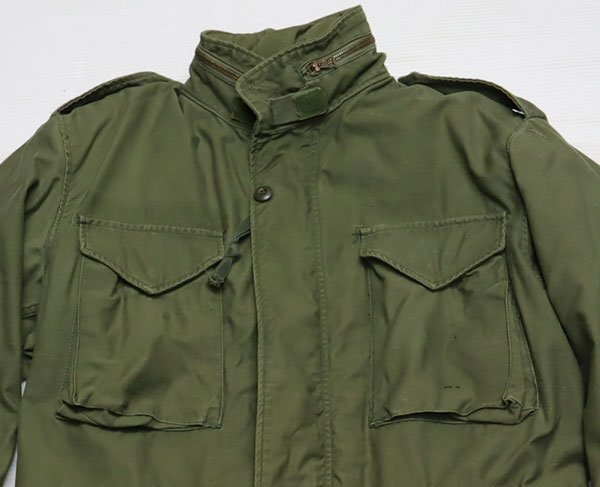 MJ95米軍実物USMCアメリカ古着フィールドジャケットM-65ミリタリージャケット70’S80’Sビンテージ緑系コンバットジャケットMオールド拍卖