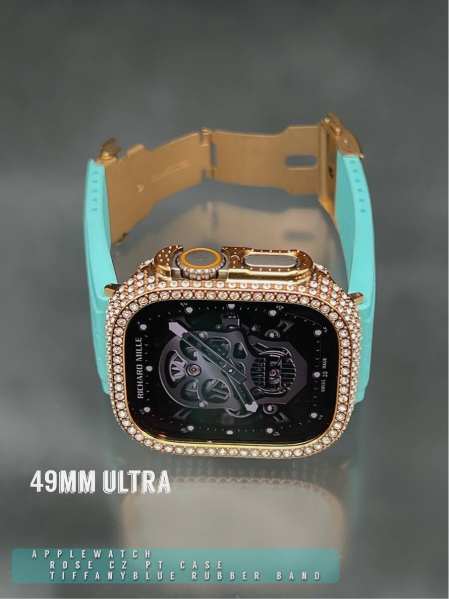 49mm 49ミリ ウルトラ アップルウォッチ cz ケース ワイド ラバー ベルト バックル ultra Apple Watch拍卖