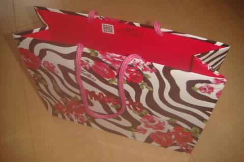 ★即決★MA*RS マーズ MARS ゼブラ×薔薇柄 ショップ袋 ショッパー 紙袋 中★未使用★拍卖