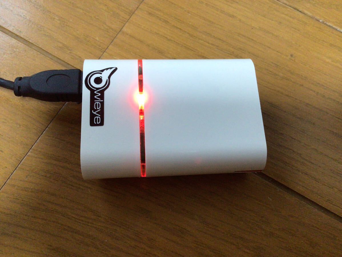 オウルアイ owleye リア用 テールライト USB充電式 本体のみ ホワイト 白 中古 自転車 ライト 5LED USBチャージ 赤色燈拍卖