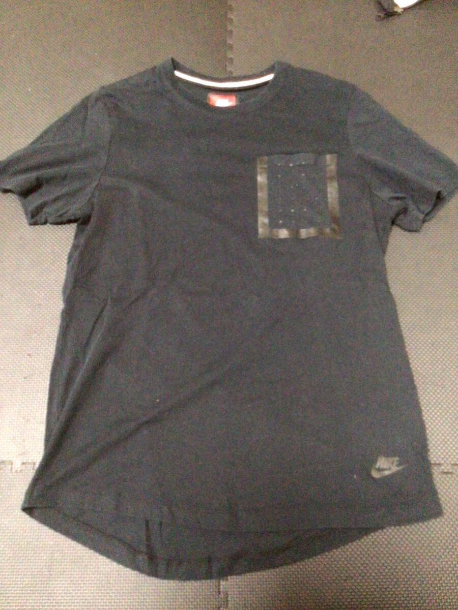 ナイキ NIKE 半袖 胸ポケット Tシャツ ブラック 黒 XL SP150811NIG 641723-010拍卖