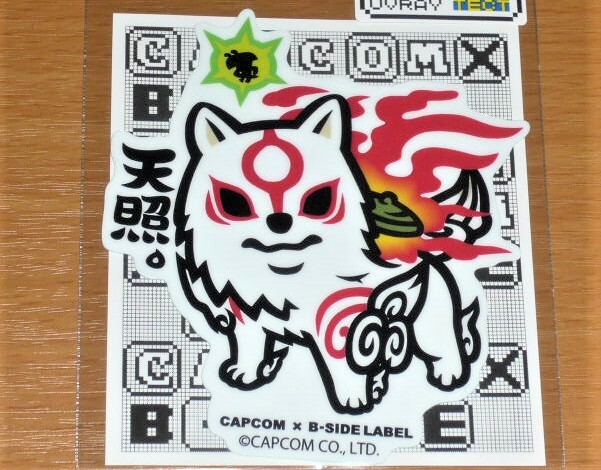 ◆大神 アマテラス ステッカー◆「天照」デフォルメ◆B-SIDE LABEL◆カプコン◆拍卖