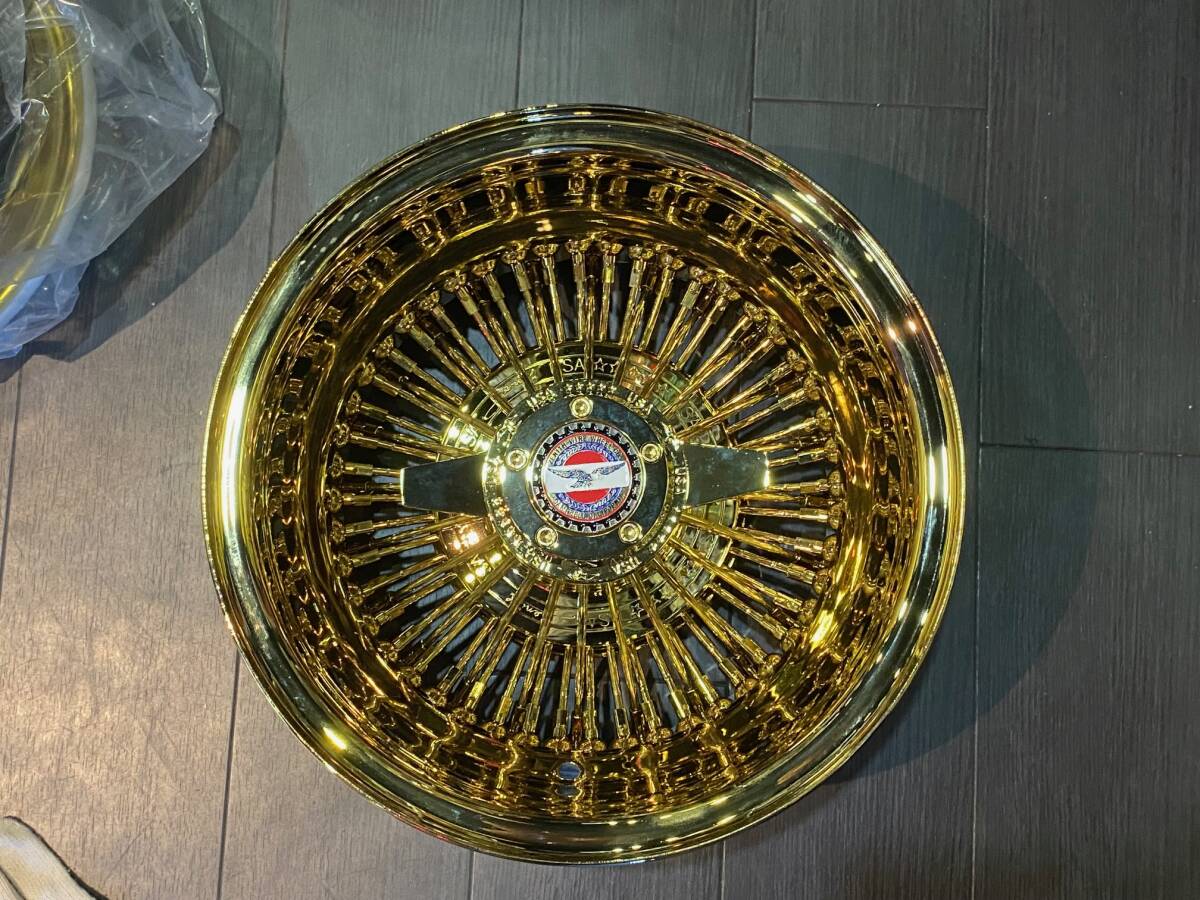 ★☆ゼニスワイヤーホイール 13インチ 72スポーク オールゴールド デイトン ローライダー インパラ キャデラック リンカーン★☆拍卖