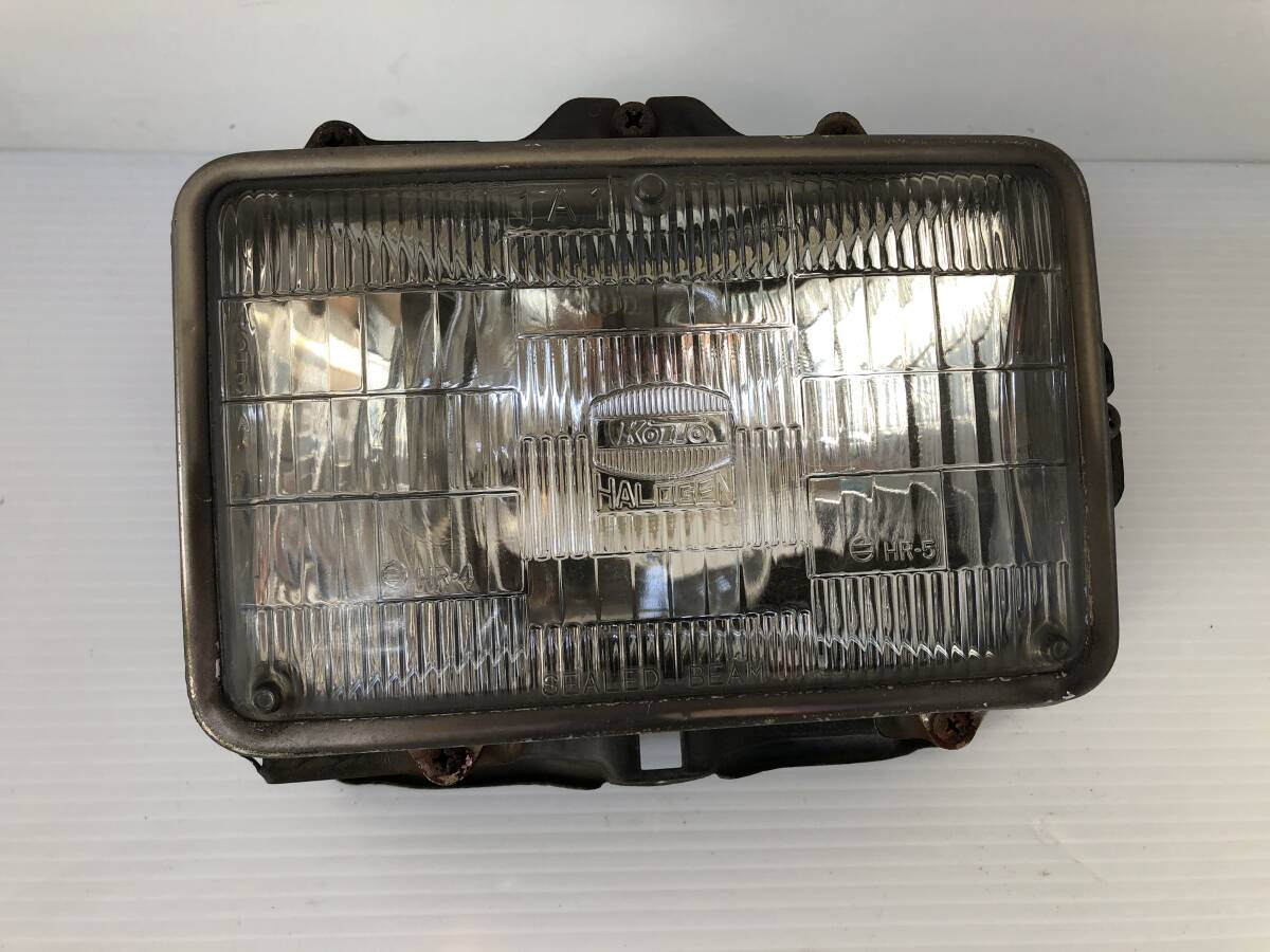 G8007m トラック バス KOITO HALOGEN ハロゲン ヘッドライト 24V 角型 点灯確認済み拍卖