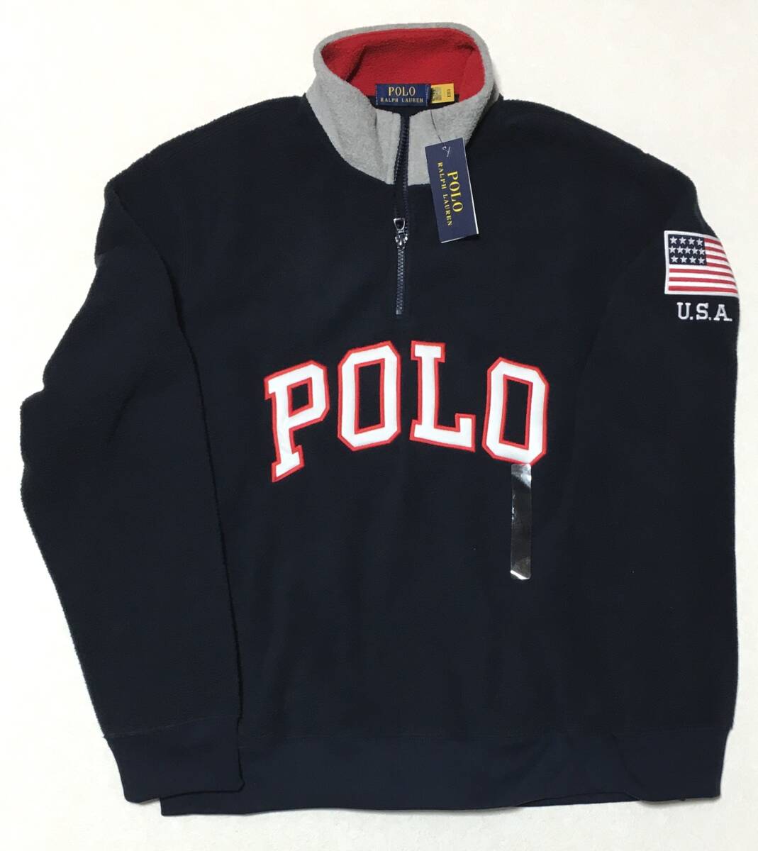 POLO RALPH LAUREN フリース ハーフジッパー LL 定価24.200円拍卖