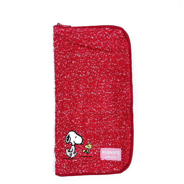 スヌーピー ミックス レッド どっとポーチ 小物入れ SNOOPY拍卖