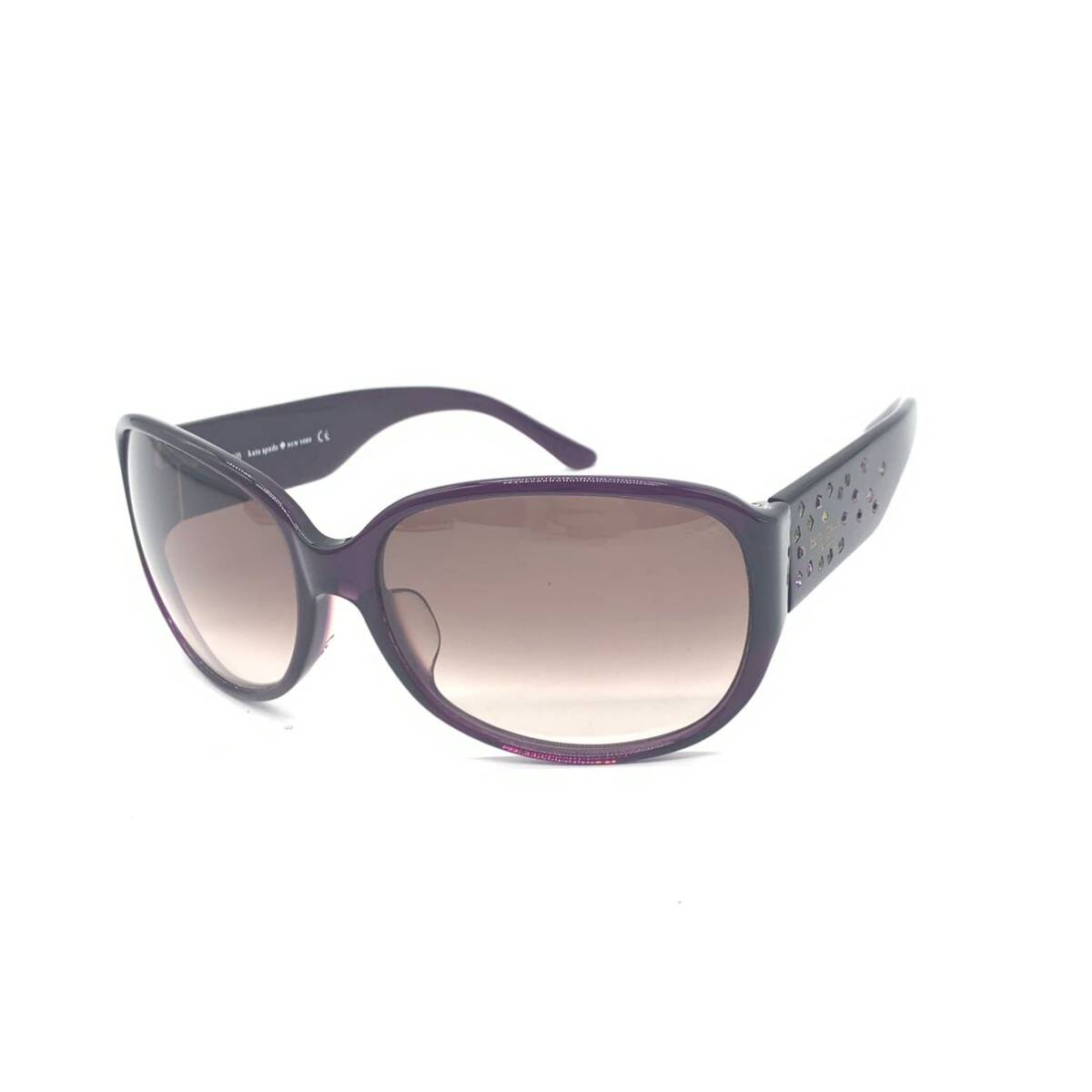 Kate spade ケイト スペード サングラス パープル系 グラデーションレンズ 度なし 6116-125 管理HS38733拍卖