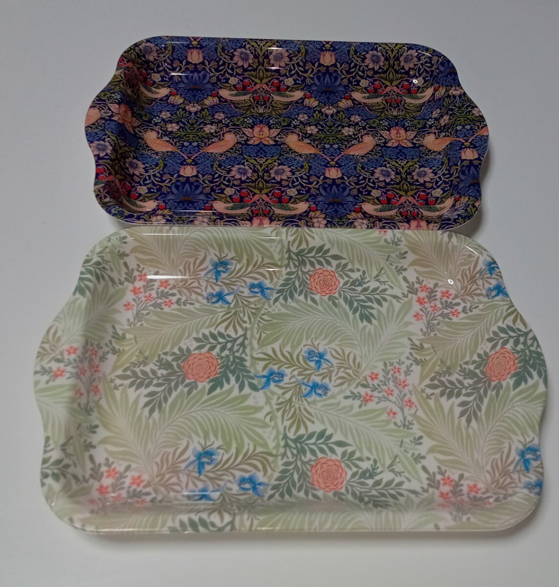 送料230円 新品 未使用 ウィリアム・モリス トレー いちご泥棒 William Morris 2個セット拍卖
