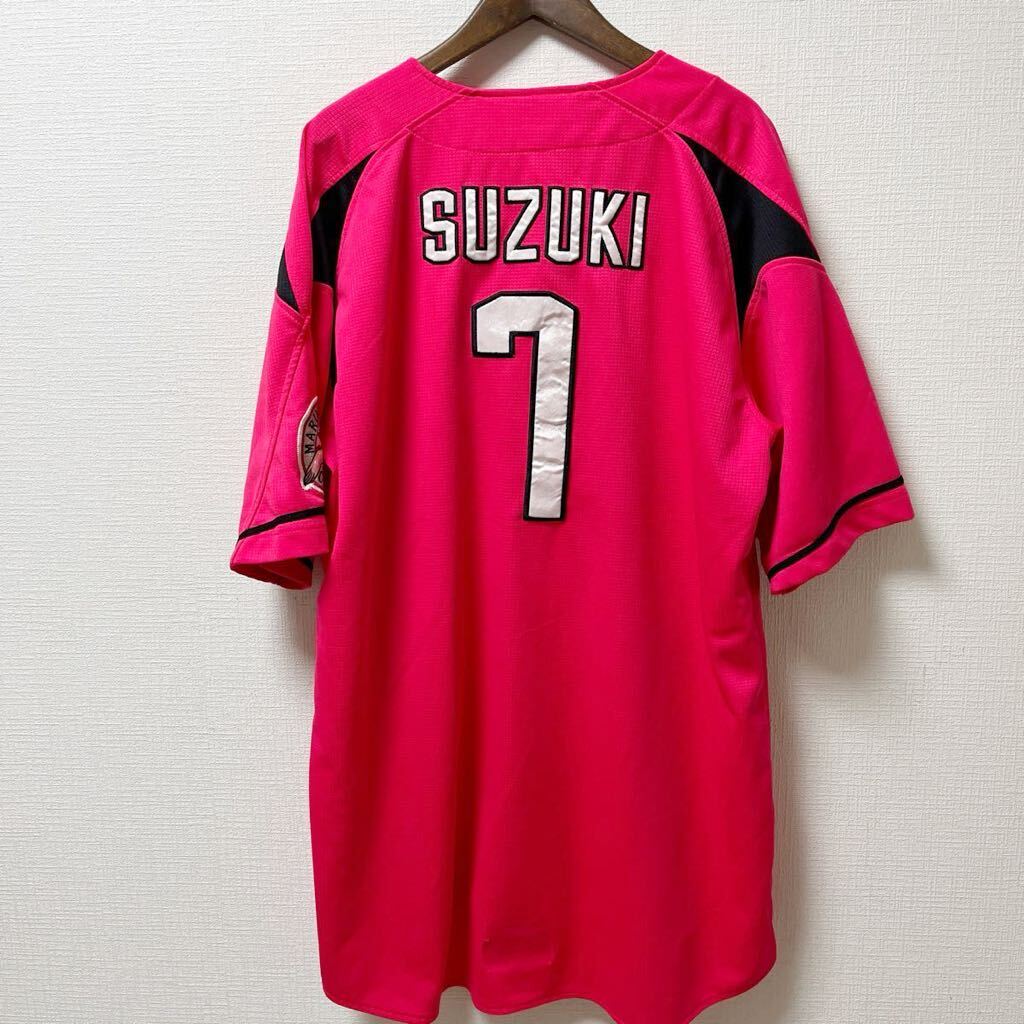 DESCENTE デサント 千葉ロッテマリーンズ 鈴木大地 #7 レプリカユニフォーム フリーサイズ 刺繍 ポリエステル拍卖