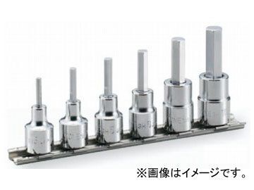 トネ/TONE 9.5mm(3/8”) ヘキサゴンソケットセット(ホルダー付) 6点 品番:HH306拍卖