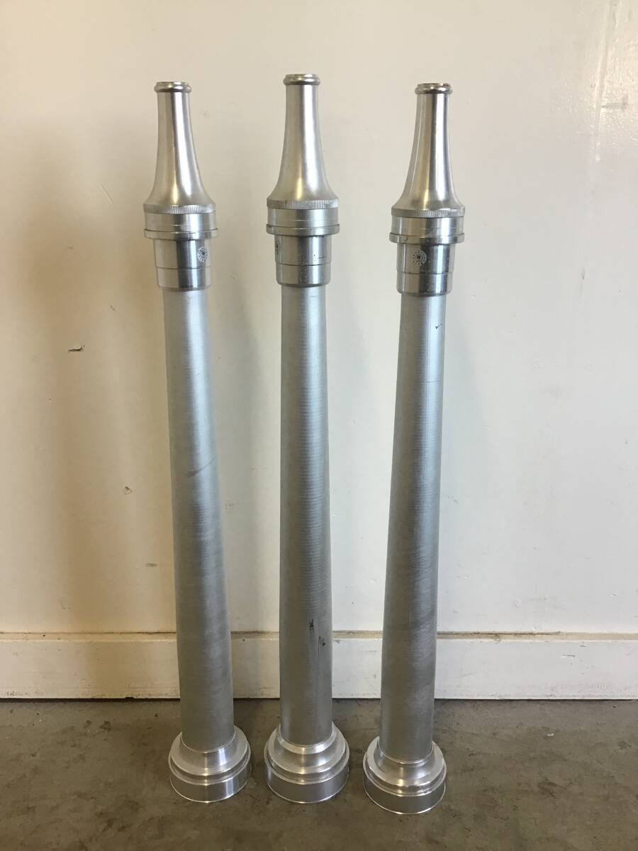 □岐阜発 ③ 散水 / 消防ホース用 / 散水ノズル / 3個セット / 消防ノズル / 消火栓ホース / 長さ765mm / 傷有り / 現状品 R6.8/11□拍卖