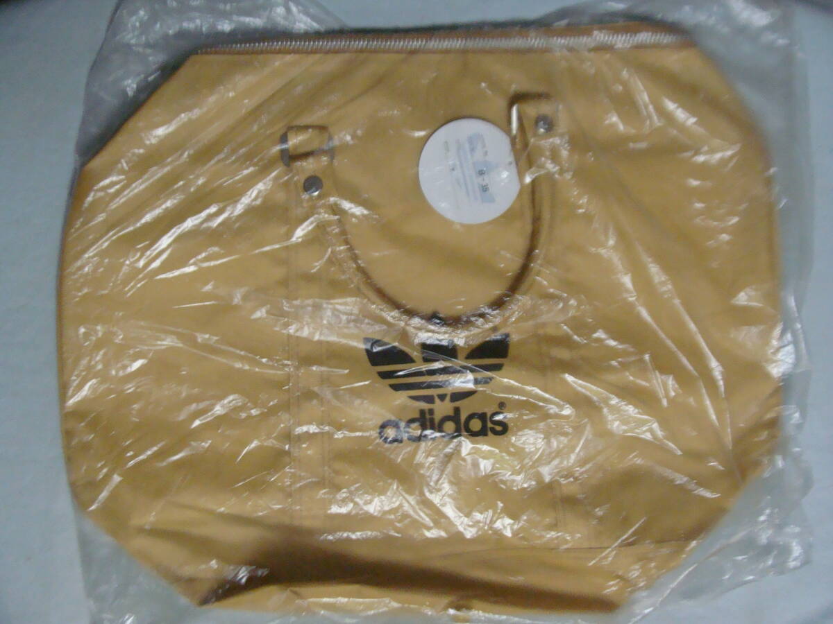 デッドストック adidas アディダス ナイロンボストンバッグ 80’s ヴィンテージ ベージュ系拍卖