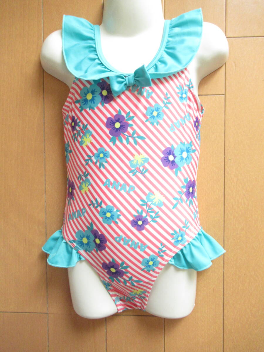 ★美品★ ANAP 水着 スイムウェア ワンピース 子供 女の子 110cm SW10692拍卖