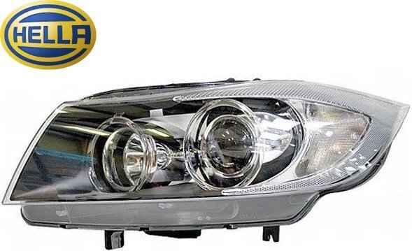【M’s】 E90 E91 BMW 3シリーズ 前期 (2005-2008) HELLA バイキセノン ヘッドライト ヘッドランプ 左側 OEM 63117161673 6311-7161-673拍卖