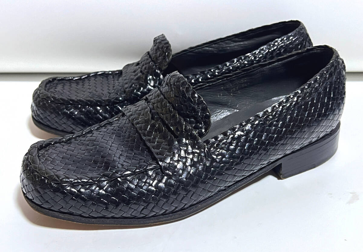 希少品 J.M. Weston 667 メッシュ ローファー 革靴 6c 編み込み ジェイエムウエストン拍卖