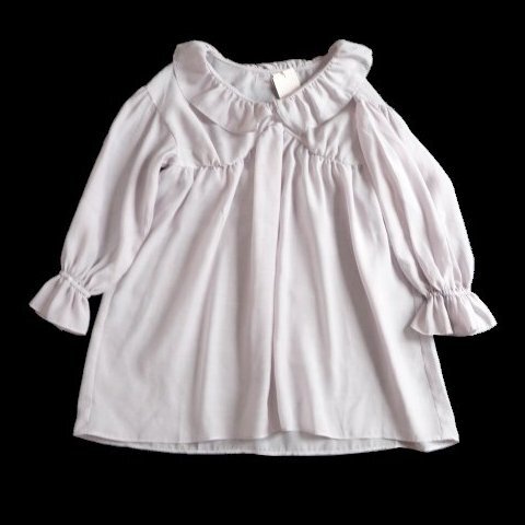 新品 定価4950円 NICE CLAUP シアー フリル チュニック ロング ブラウス ナイスクラップ シャツ拍卖