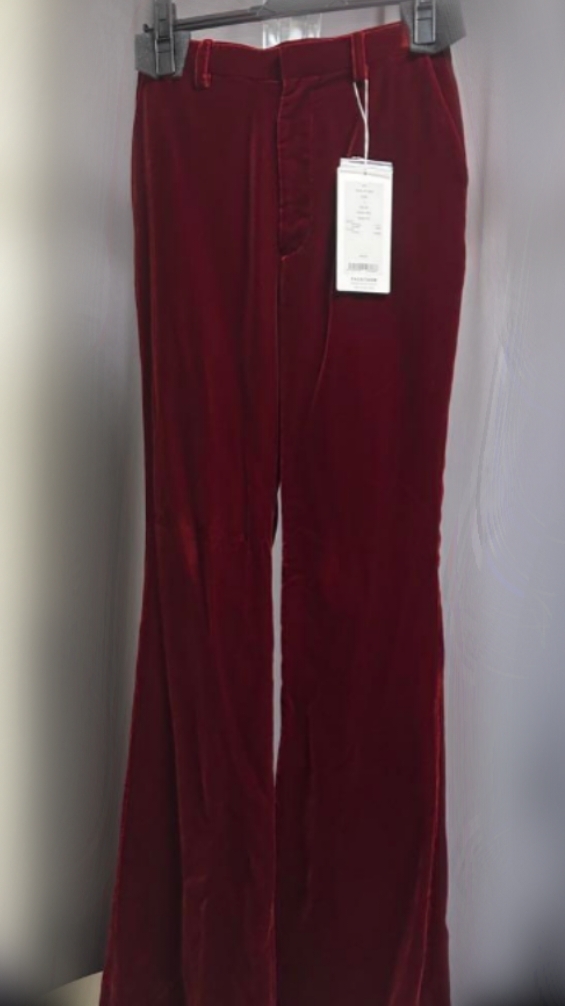 ファッセタムズム FACETASM ベルベット ボルドー パンツ サイズ1 Sサイズ拍卖