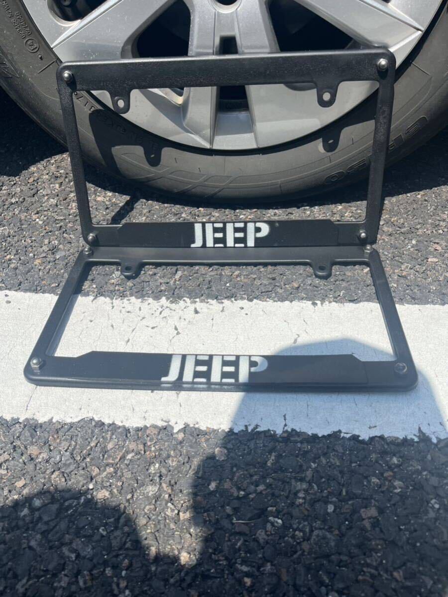 Jeep jkラングラー ナンバーフレーム 前後拍卖