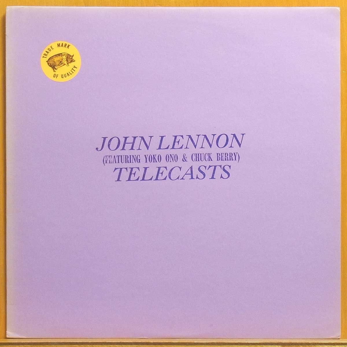 ◆レア!美盤!yellow vinyl!ダブル洗浄済!TMOQ!★John Lennon (Featuring Yoko Ono & Chuck Berry )(ジョン レノン)『Telecasts』LP #62005拍卖