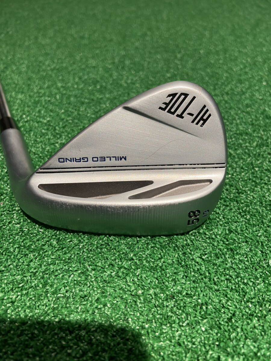 テーラーメイド HI-TOE3 クロームウェッジ58° N.S.-1050GH S フェース面ガンブルー処理拍卖