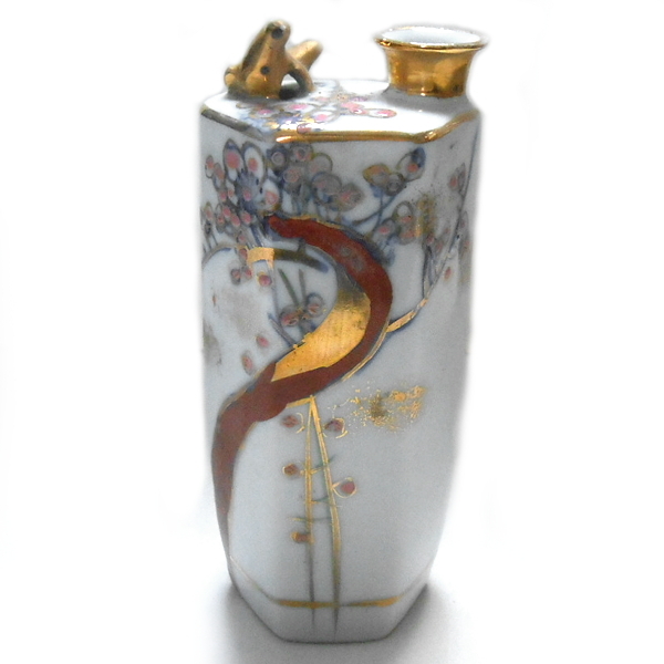 清水焼☆玉穂 鳴き徳利 ウグイス徳利 梅文様拍卖