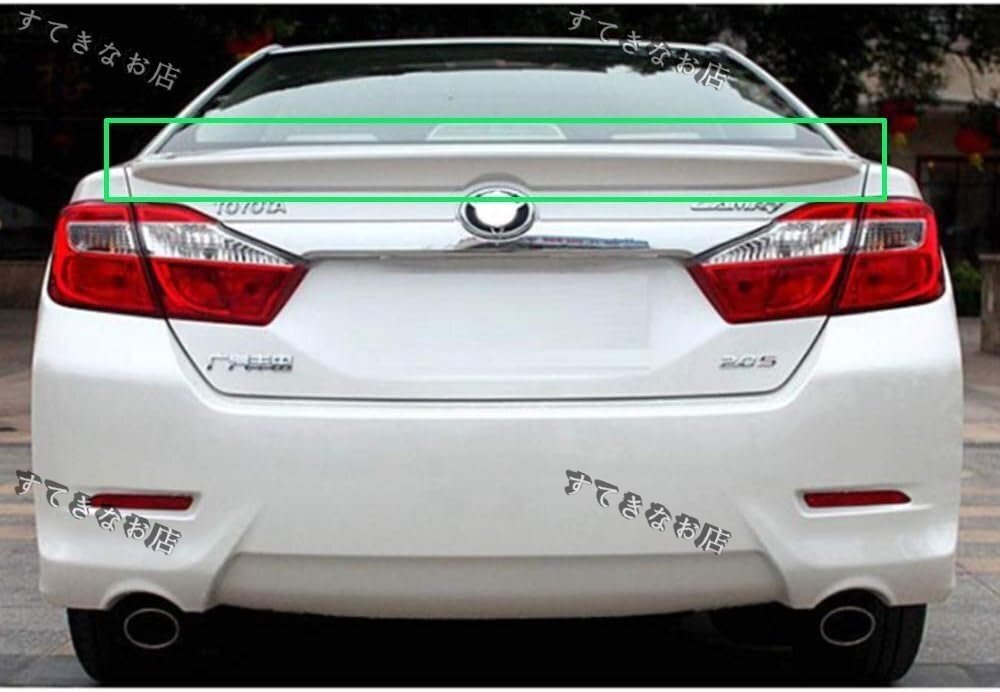 トヨタ カムリ TOYOTA CAMRY 7代目 2012-2017 リアスポイラー 貼付けタイプ テールゲートスポイラー リアウィング トランクスポイラー リア拍卖