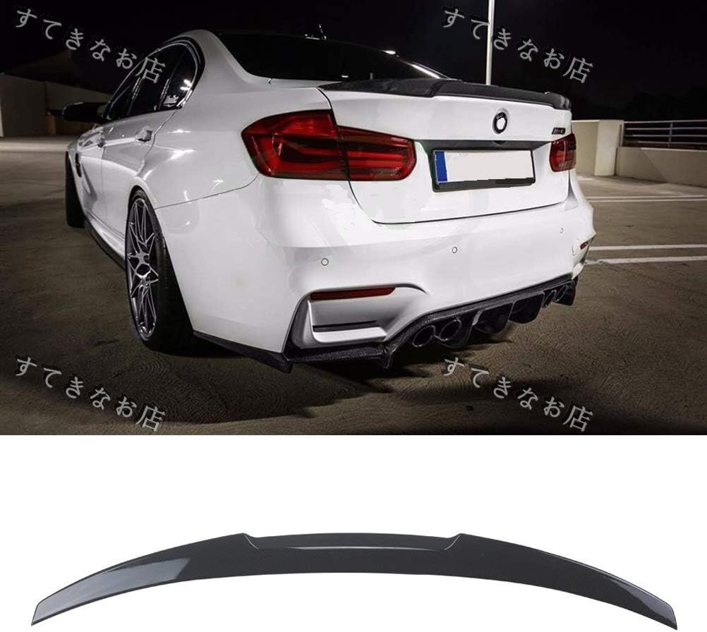 【セット買い】リップスポイラー リアスポイラー BMW F30 2012-2018 3シリーズ 車用 カーボン調 塗装済み 艶あり フロントリップ 二分割り拍卖