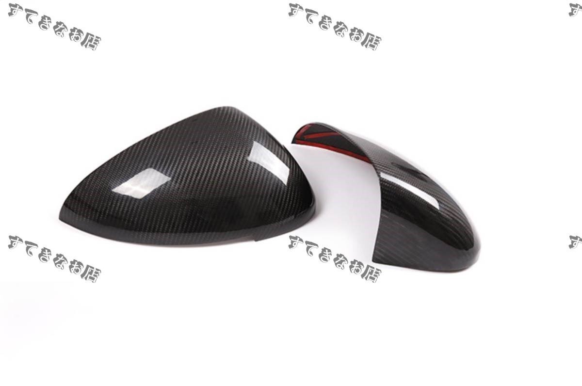 ドライカーボン製 ポルシェ マカン 2018年式以降 粘着式 ミラーカバー 左右2枚拍卖